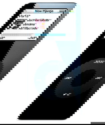 iPod Nano černý (black), 2GB, MP3/ AAC/ AIFF přehrávač, úkolovník, hry, sluchátka, USB 2.0, FireWire Main image iPod Nano černý (black), 2GB, MP3/ AAC/ AIFF přehrávač, úkolovník, hry, sluchátka, USB 2.0, FireWire - MP3 Player - Main image