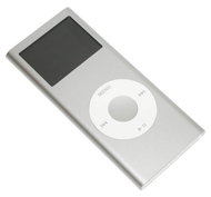 iPod Nano stříbrný (silver), 2GB, MP3/ AAC/ AIFF přehrávač, úkolovník, hry, USB2.0 - MP3 Player