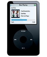 iPod Video černý (black), 30GB, MP3/ AAC/ AIFF/ MOV/ M4V/ MP4 přehrávač, úkolovník, hry, sluchátka,  - MP4 Player