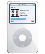 iPod Video bílý (white), 60GB, MP3/ AAC/ AIFF/ MOV/ M4V/ MP4 přehrávač, úkolovník, hry, sluchátka, U - MP4 Player