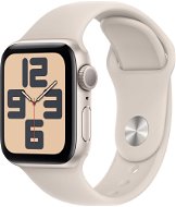 Smart hodinky Apple Watch SE 40 mm Hviezdno biely hliník s hviezdno bielym športovým remienkom – S/M - Chytré hodinky