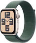 Apple Watch SE Cellular 40mm Hvězdně bílý hliník s jezerně zeleným sportovním řemínkem - Chytré hodinky