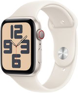 Apple Watch SE Cellular 40mm Starlight Aluminium Case with Starlight Sport Band - M/L - Okosóra