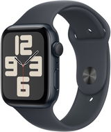 Apple Watch SE 40 mm Tmavo atramentový hliník s tmavo atramentovým športovým remienkom – S/M - Smart hodinky