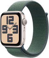 Apple Watch SE 40mm Starlight Aluminium Case with Lake Green Sport Loop - Okosóra