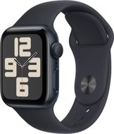 Smart Watch Apple Watch SE 40mm Midnight Aluminum Case with Midnight Sport Band - M/L - Chytré hodinky