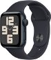 Apple Watch SE 40mm Temně inkoustový hliník s temně inkoustovým sportovním řemínkem - M/L - Chytré hodinky