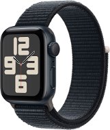 Smart hodinky Apple Watch SE 40 mm Tmavo atramentový hliník s tmavo atramentovým prevliekacím športovým remienkom - Chytré hodinky
