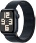 Apple Watch SE 40mm Temně inkoustový hliník s temně inkoustovým provlékacím sportovním řemínkem - Chytré hodinky