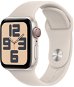 Apple Watch SE Celular 40 mm Hviezdno biely hliník s hviezdno bielym športovým remienkom – M/L - Smart hodinky