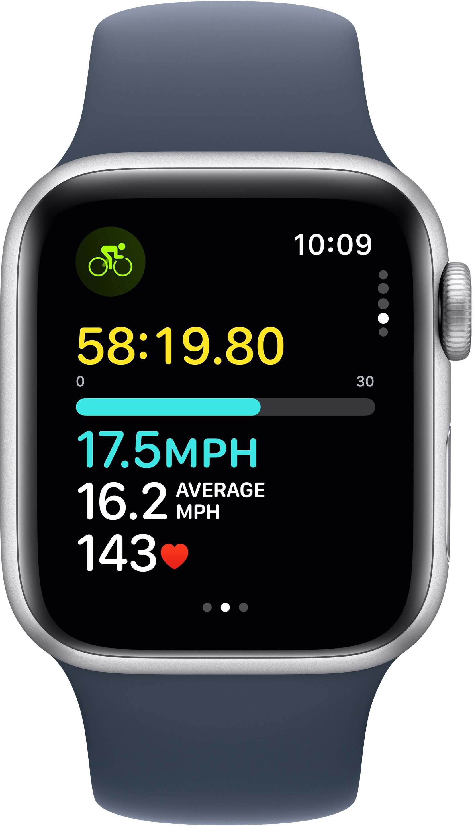 Apple watch se silver aluminum case with sport online band