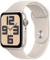 Okosóra Apple Watch SE 44mm - csillagfény alumínium tok, csillagfény sport szíj, M/L - Chytré hodinky