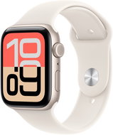 Apple Watch SE 3 Cellular 44mm Star White Aluminum with Star White Sport Strap - S/M - Smart Watch