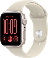 Apple Watch SE 3 Cellular 44mm Starlight Aluminium Case with Sand Sport Band - M/L - Smart Watch