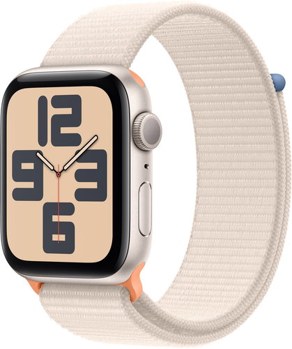 Apple Watch SE 44mm Aluminiumgehäuse Polarstern mit Sport Loop Polarstern - Smartwatch - Hauptbild