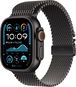 Apple Watch Ultra 2 49mm Black Titanium Case with Black Titanium Milanese Loop - L - Okosóra