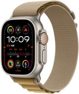 Apple Watch Ultra 2 49mm Natural Titanium Case with Tan Alpine Loop - Large - Okosóra