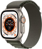 Apple Watch Ultra 49mm - titán tok, zöld alpesi szíj, L - Okosóra