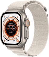 Apple Watch Ultra 49 mm titánové puzdro s hviezdne bielym alpským ťahom – Small - Smart hodinky