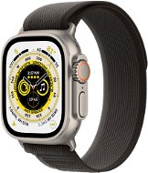 Apple Watch Ultra 49mm - titán tok, fekete - szürke terep szíj, S / M - Okosóra