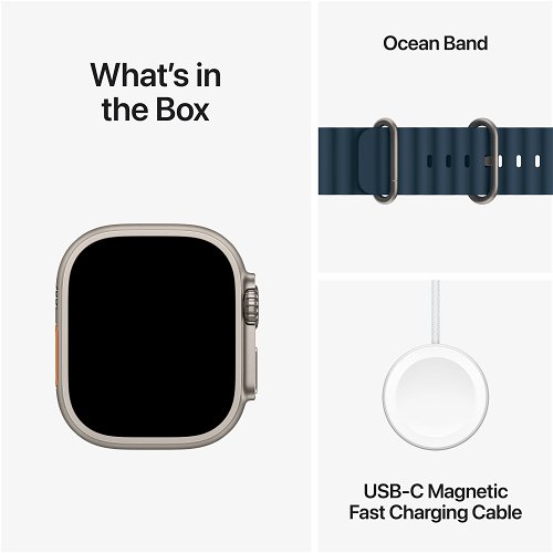 Apple Watch Ultra - Titan - 49mm - GPS + Cellular - With Ocean Band