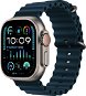 Apple Watch Ultra 2 49mm Titan-Gehäuse mit blauem Ocean Armband - Smartwatch