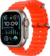 Smartwatch Apple Watch Ultra 2 49mm Titan-Gehäuse mit orangefarbenem Ocean Armband - Chytré hodinky