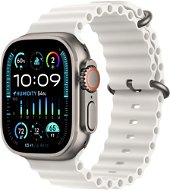 Smartwatch Apple Watch Ultra 2 49mm Titan-Gehäuse mit weißem Ocean Armband - Chytré hodinky
