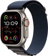 Okosóra Apple Watch Ultra 2 49 mm - titántok, kék alpesi szíj, M - Chytré hodinky