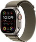 Apple Watch Ultra 2 49mm Titanium Case with Olive Alpine Loop - Medium - Smart Watch