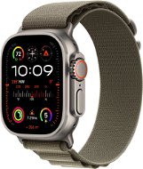 Apple Watch Ultra 2 49 mm - titántok, olíva alpesi szíj, L - Okosóra