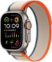 Apple Watch Ultra 2 49mm Titanium Case with Orange/Beige Trail Loop - S/M - Smart Watch
