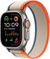 Apple Watch Ultra 2 49mm Titanium Case with Orange/Beige Trail Loop - M/L - Smart Watch