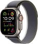 Apple Watch Ultra 2 49mm Titanium Case with Green/Gray Trail Loop - S/M - Smart Watch