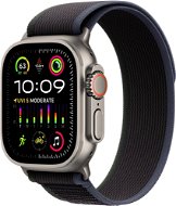 Smart hodinky Apple Watch Ultra 2 49 mm titánové puzdro s čierno-modrým trailovým ťahom – S/M - Chytré hodinky