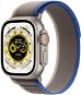 Apple Watch Ultra 49mm titanové pouzdro s modro-šedým trailovým tahem - S/M - Chytré hodinky