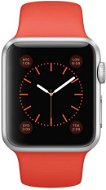 Apple Watch Sport 38 mm Silber Aluminium mit Orange-Armband - Smartwatch
