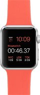 Apple Watch Sport 38 mm Silber Aluminium mit Aprikose Band - Smartwatch
