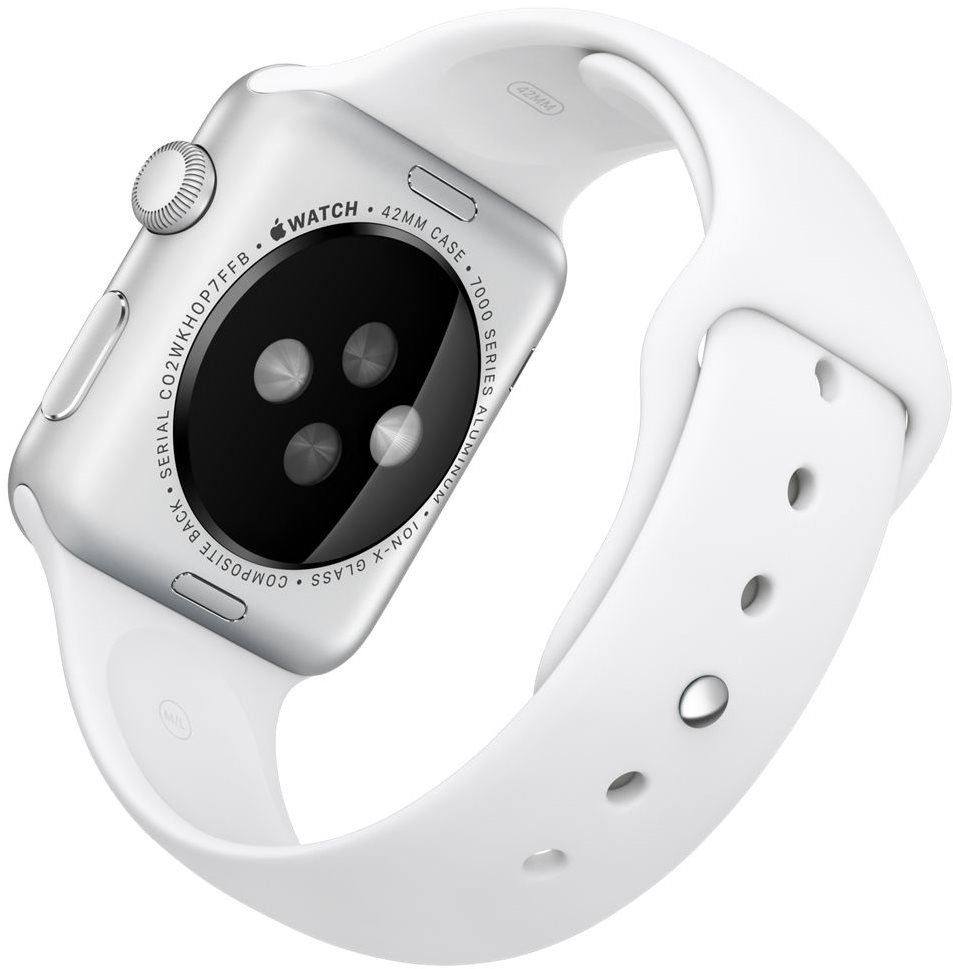 Apple Watch Sport 42 mm Silver Aluminium White - Smart Watch | Alza.cz