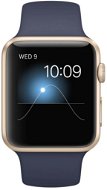 Apple Watch Šport 42 mm Zlatý hliník s polnočným modrým remienkom - Smart hodinky