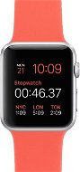 Apple Watch Sport 42mm Silver aluminium with an apricot band - Smart Watch