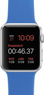 Apple Watch Sport 42 mm Silber Aluminium mit königsblauem Band - Smartwatch