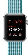 Apple Watch Sport 42mm Silver aluminium with a blue band made of woven nylon - Smart Watch