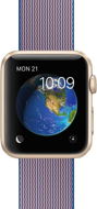 Apple Watch Sport 42 mm Zlatý hliník s kráľovsky modrým remienkom z tkaného nylónu - Smart hodinky