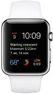 Apple Watch 42 mm Edelstahl mit weißem Armband - Smartwatch