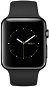 Apple Watch 42mm Vesmírne čierna antikorová oceľ s čiernym remienkom - Smart hodinky