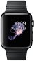 Apple Watch 42 mm Asztrofekete rozsdamentes acél okosóra, nagy láncszemű asztrofekete szíjjal  - Okosóra