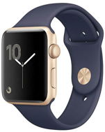 Apple Watch Series 1 38mm Aluminiumgehäuse, Gold mit Sportband, Mitternachtsblau - Smartwatch