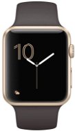 Apple Watch Series 1 42mm Gold aluminium with cocoa brown sports band - Smart Watch