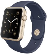 Apple Watch Series 1 42mm Zlatý hliník s polnočne modrým športovým remienkom - Smart hodinky